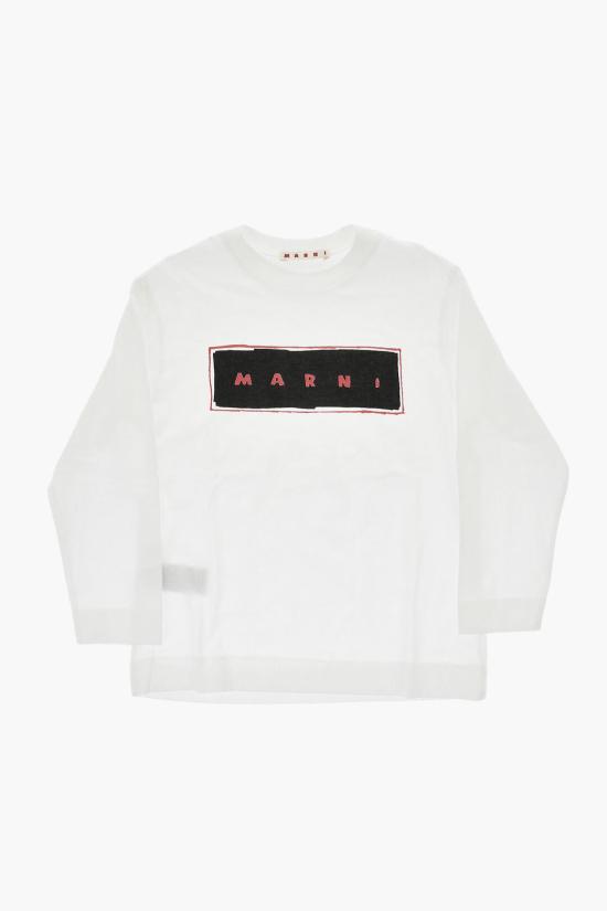  [키즈] 마르니 티셔츠 M01227 M00L9 0M110 White