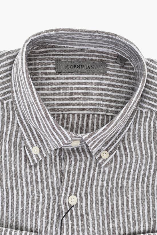  꼬르넬리아니 긴팔 셔츠 91P08N 3120255 030 Brown - CORNELIANI
