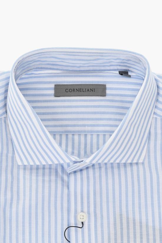  꼬르넬리아니 긴팔 셔츠 91P02N 3120263 009 Blue - CORNELIANI