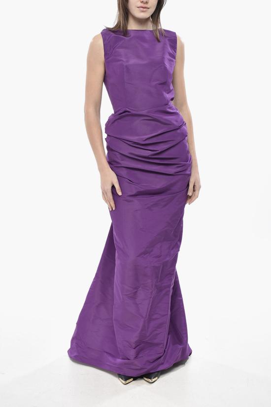  슈퍼 블론드 롱 원피스 DRESS DVN VIOLA Violet