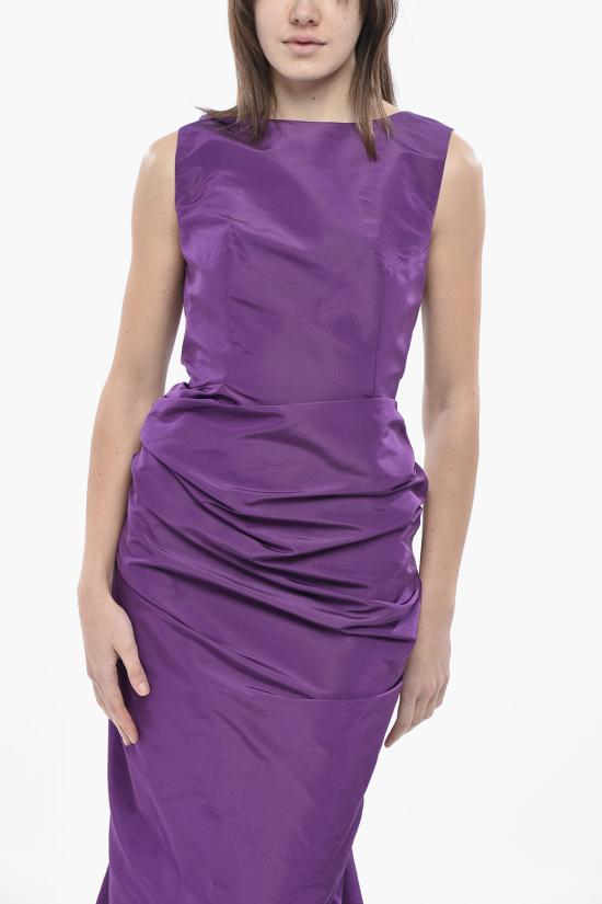  슈퍼 블론드 롱 원피스 DRESS DVN VIOLA Violet - SUPER BLOND
