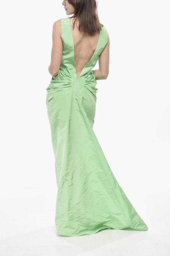  슈퍼 블론드 롱 원피스 DRESS DVN VERDE Green - SUPER BLOND