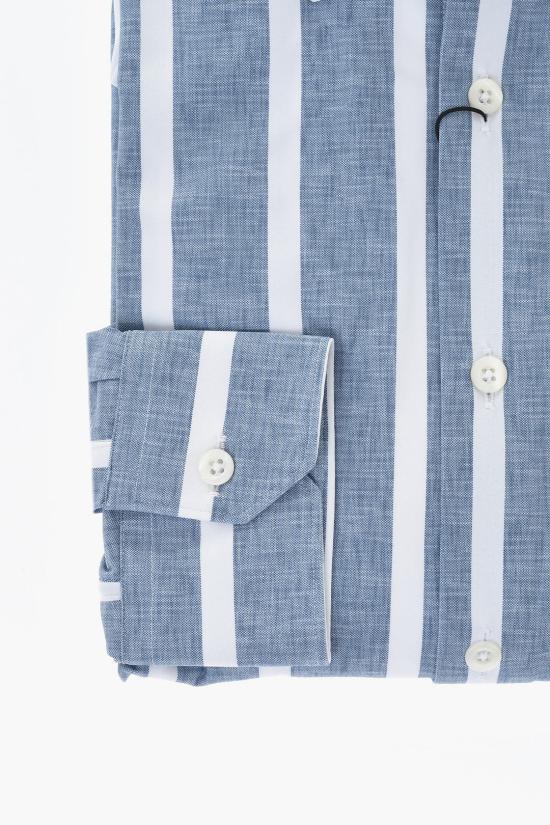  꼬르넬리아니 긴팔 셔츠 91P078 3111477 001 Blue - CORNELIANI