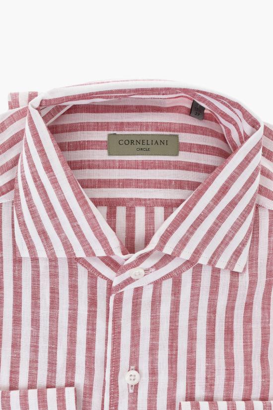  꼬르넬리아니 긴팔 셔츠 85P156 0111617 045 Red - CORNELIANI