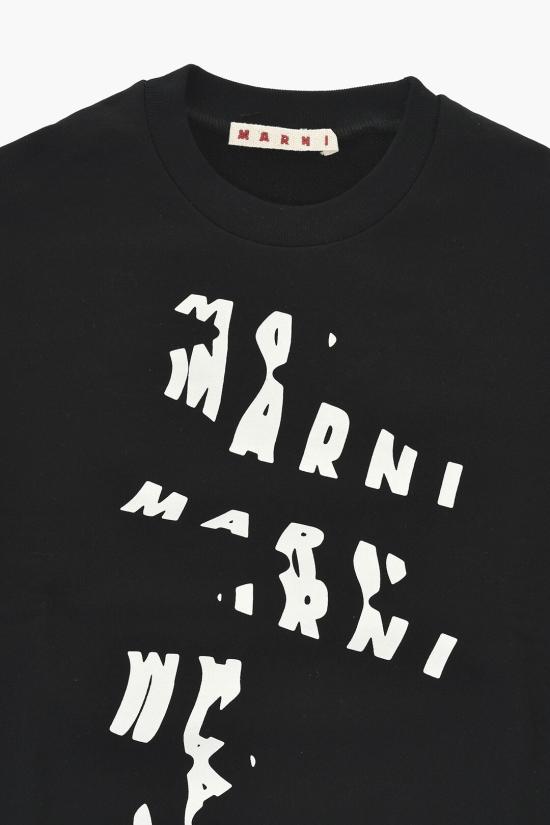  [키즈] 마르니 티셔츠 M01224 M00RE 0M900 Black - MARNI