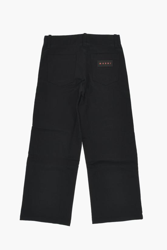  [키즈] 마르니 스트레이트 팬츠 M01217 M00T2 0M900 Black - MARNI