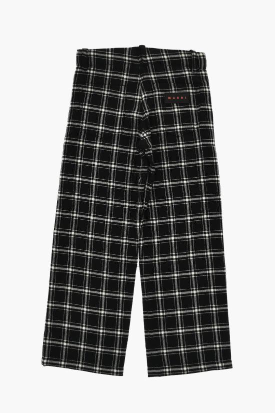  [키즈] 마르니 스트레이트 팬츠 M01217 M00SU 0M900 Black - MARNI