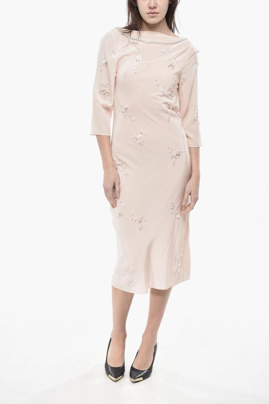  베르나데트 롱 원피스 HS25RTWMDRESSPEAEMB F79 Pink