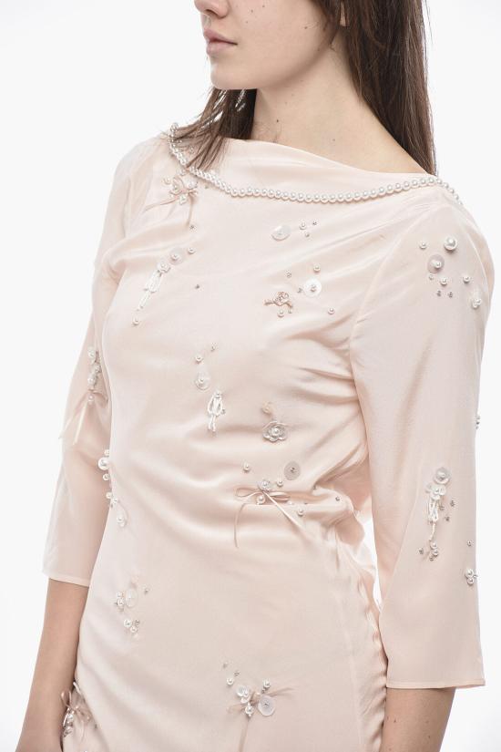  베르나데트 롱 원피스 HS25RTWMDRESSPEAEMB F79 Pink - BERNADETTE