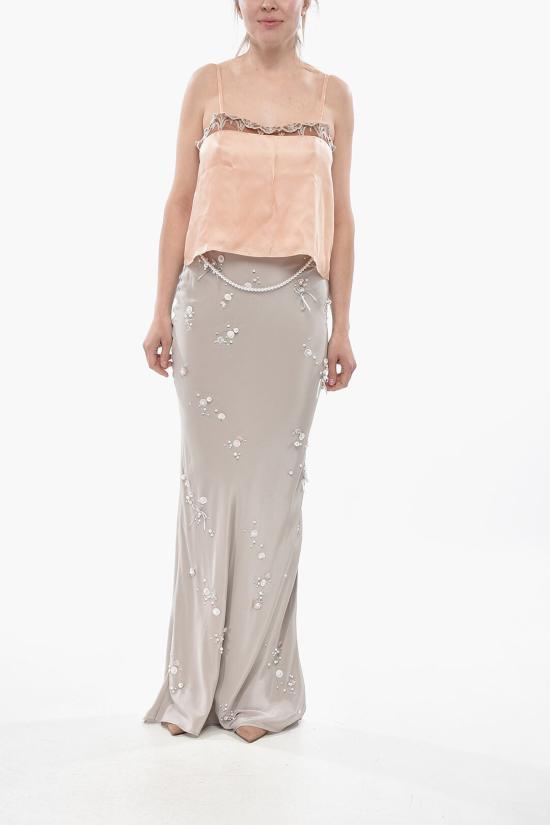  베르나데트 롱 스커트 HS25RTWSKIRTJOLEMB F53 Gray - BERNADETTE