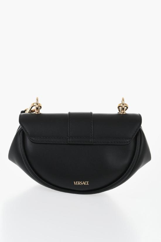  베르사체 비르투스 레더 스몰 숄더백 1020089 1A16004 1B00V Black - VERSACE
