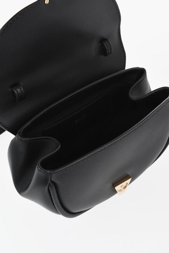  베르사체 비르투스 레더 스몰 숄더백 1020089 1A16004 1B00V Black - VERSACE