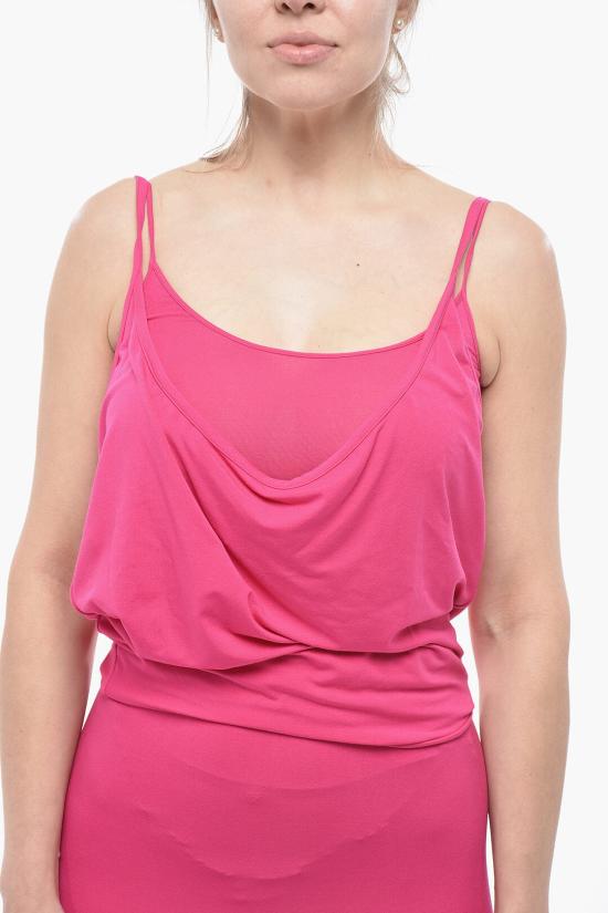  디 아티코 롱 원피스 247WCM121 J045 698 Pink - THE ATTICO