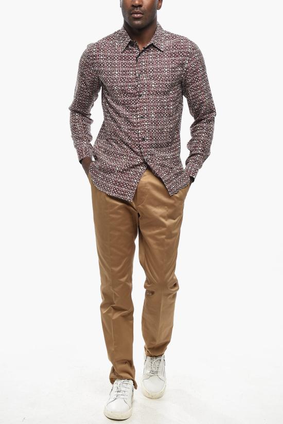  꼬르넬리아니 긴팔 셔츠 91PH01 3111964 040 Burgundy - CORNELIANI