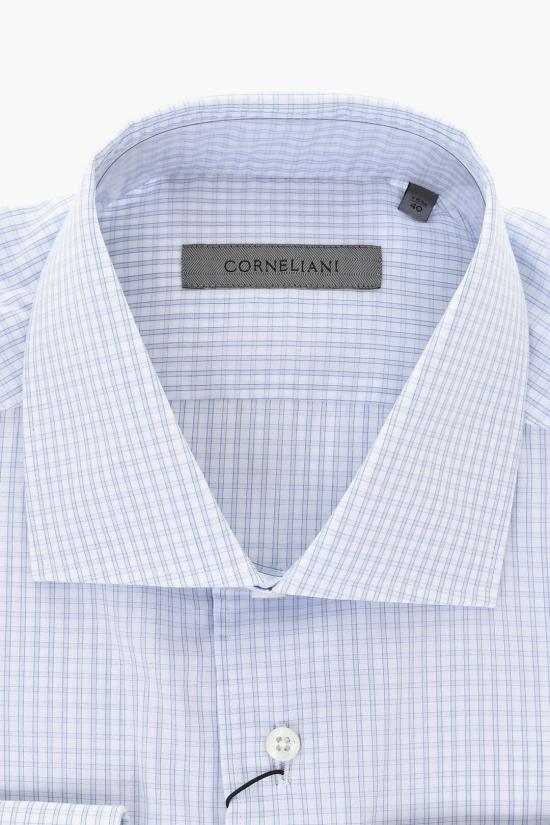  꼬르넬리아니 긴팔 셔츠 91P100 3111245 001 Blue - CORNELIANI
