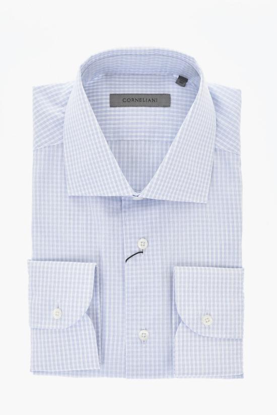  꼬르넬리아니 긴팔 셔츠 91P100 3111245 001 Blue - CORNELIANI