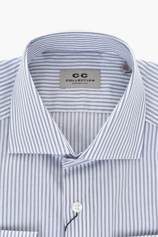  꼬르넬리아니 긴팔 셔츠 91P100 3111245 001 Blue - CORNELIANI