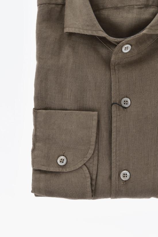  꼬르넬리아니 긴팔 셔츠 91PS01 3120252 030 Brown - CORNELIANI