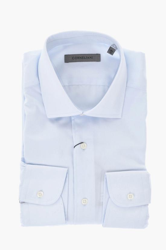  꼬르넬리아니 긴팔 셔츠 91P01N 3120259 009 Light blue