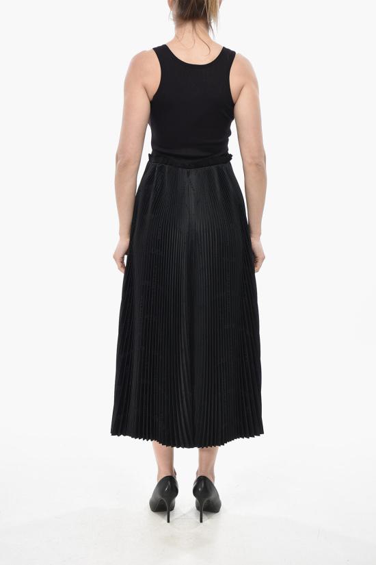  발렌시아가 롱 원피스 790644 TQO30 1000 Black - BALENCIAGA