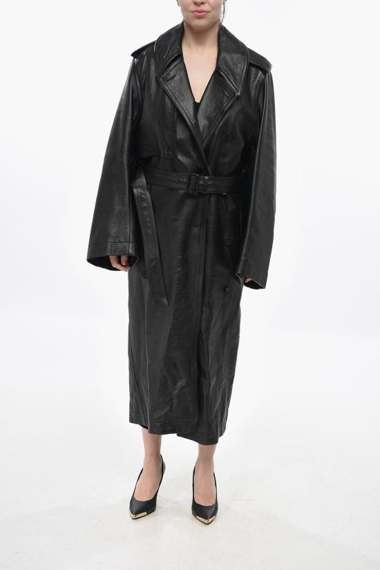  발렌시아가 가죽 자켓 773400 TNS08 1000 Black