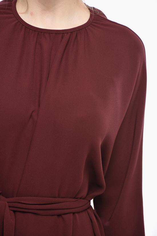  슈퍼 블론드 롱 원피스 COLLAR DRESS J MARRONE Burgundy - SUPER BLOND