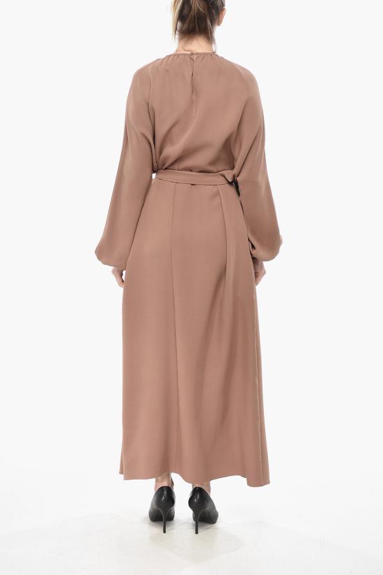  슈퍼 블론드 롱 원피스 COLLAR DRESS J NUDE Pink - SUPER BLOND