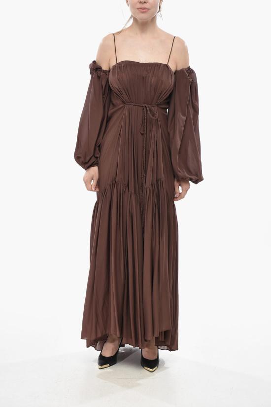  슈퍼 블론드 롱 원피스 DRESS CB MAC Brown