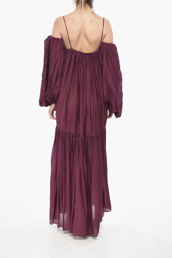  슈퍼 블론드 롱 원피스 DRESS CB VIS Violet - SUPER BLOND