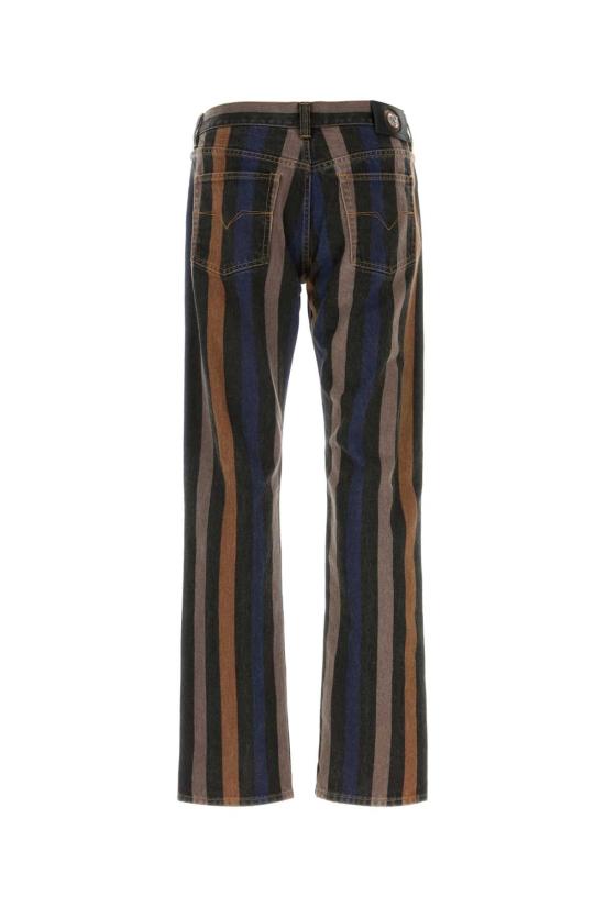 26FW 베르사체 데님 팬츠 10241301A18386 1D070 Stripped - VERSACE