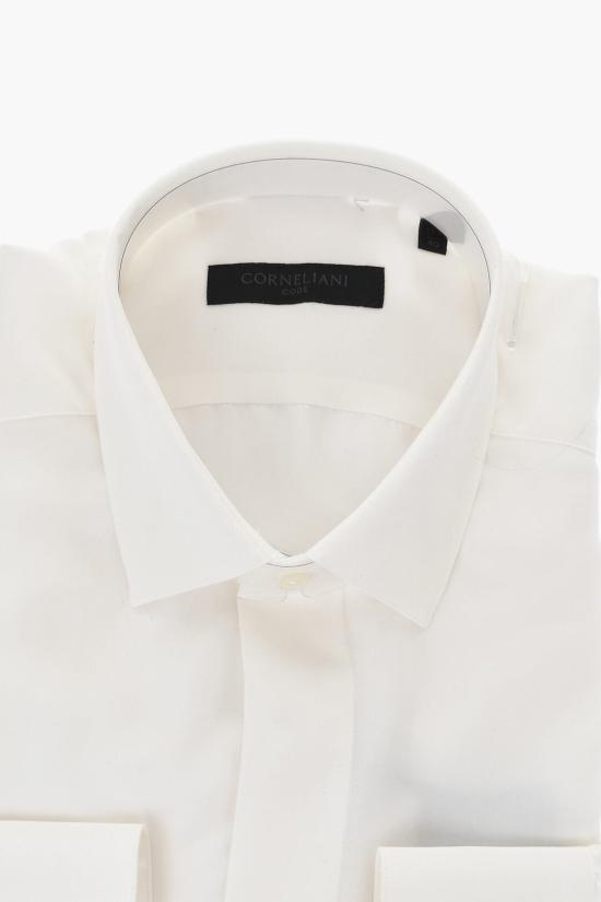  꼬르넬리아니 긴팔 셔츠 93P960 9391906 028 White - CORNELIANI