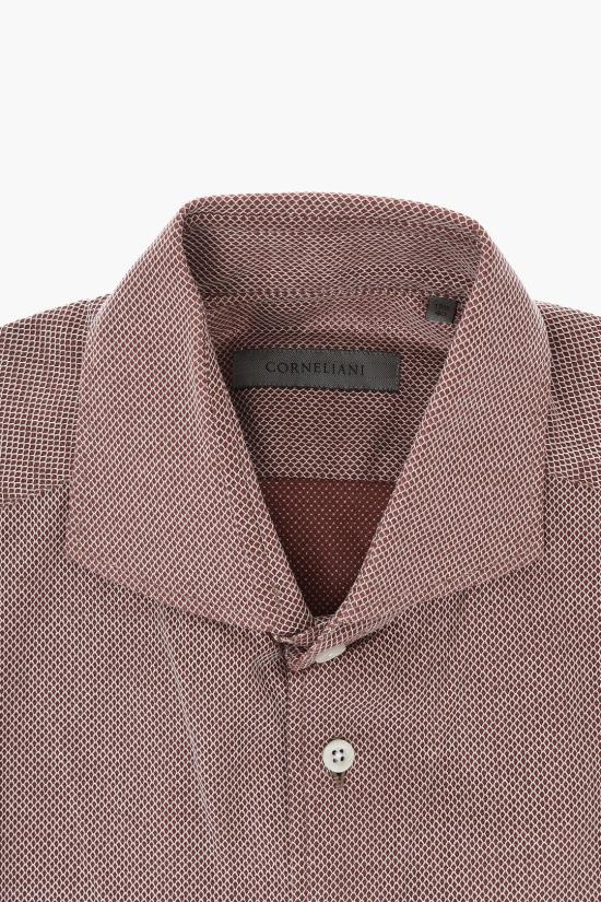  꼬르넬리아니 긴팔 셔츠 87P112 1111242 044 Burgundy - CORNELIANI