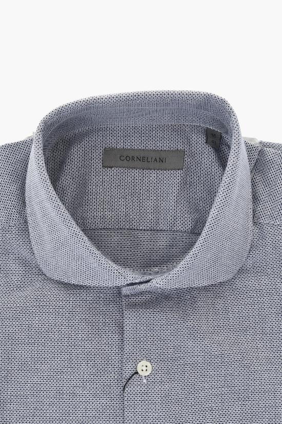  꼬르넬리아니 긴팔 셔츠 91P02N 3120260 001 Blue - CORNELIANI