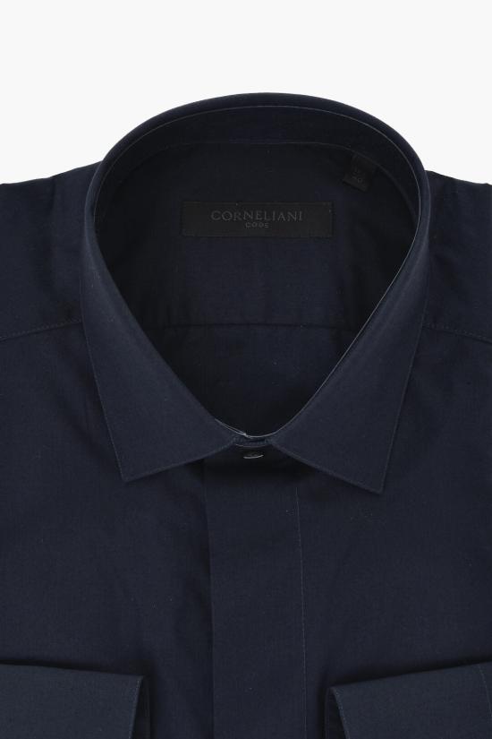  꼬르넬리아니 긴팔 셔츠 93P960 9391045 001 Blue - CORNELIANI