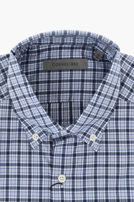  꼬르넬리아니 긴팔 셔츠 91P08N 3120264 001 Blue - CORNELIANI