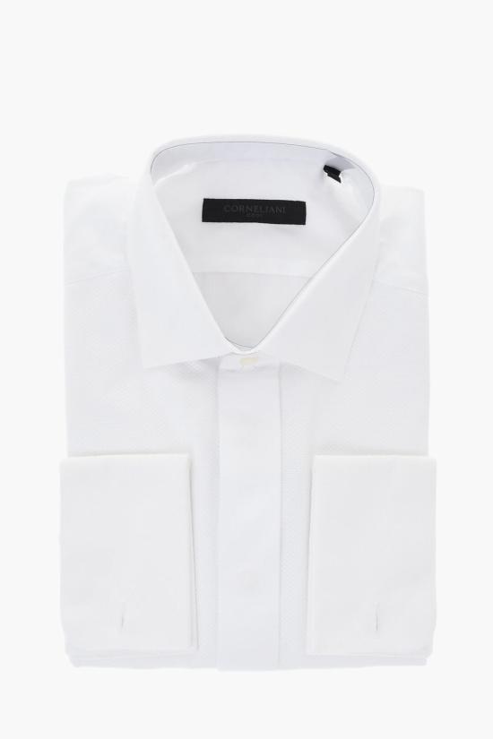  꼬르넬리아니 긴팔 셔츠 91P952 3191084 080 White