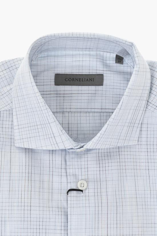  꼬르넬리아니 긴팔 셔츠 87P100 1111230 001 White - CORNELIANI
