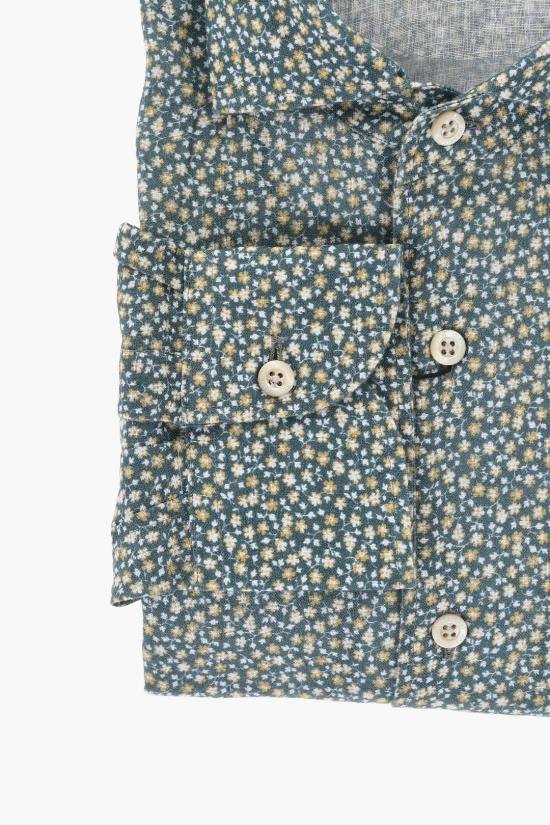  꼬르넬리아니 긴팔 셔츠 85P126 0111944 050 Green - CORNELIANI