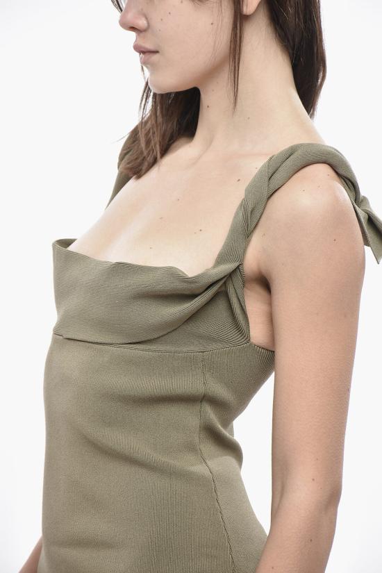  자크뮈스 롱 원피스 231KN1452302560 Military Green - JACQUEMUS