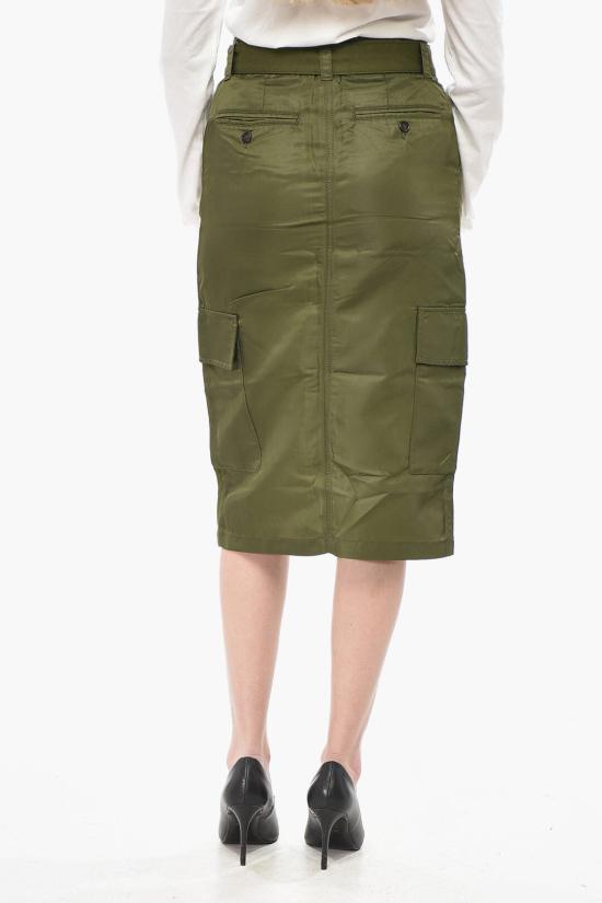 핑코 미디 스커트 104660A2EG X22 Military Green - PINKO