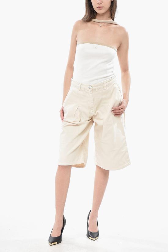  핑코 숏팬츠 105245A2M8 C00 Beige - PINKO