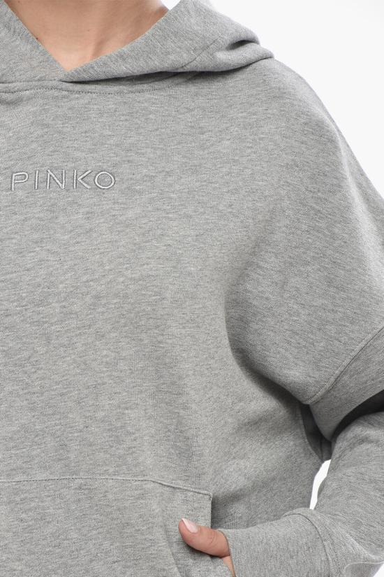  핑코 후드 티셔츠 104623A2F9 I42 Gray - PINKO