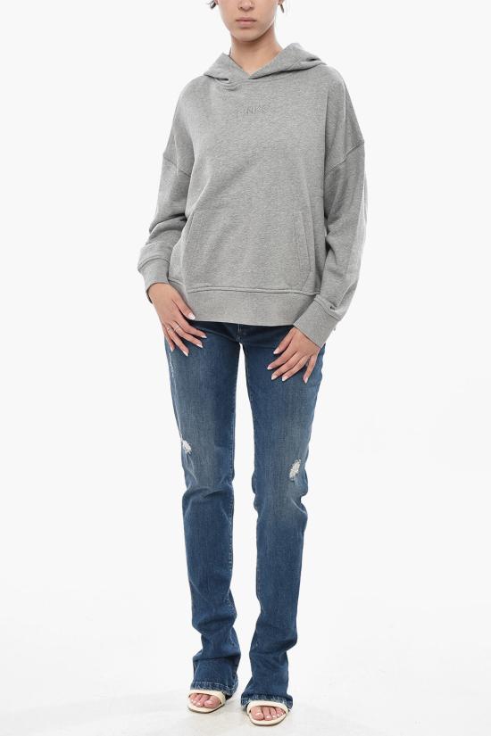  핑코 후드 티셔츠 104623A2F9 I42 Gray - PINKO