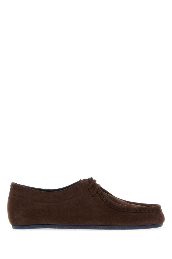 26FW 질샌더 후드 스웨이드 레이스업 슈즈 후드 스웨이드 레이스업 슈즈 J16ZJ0031P7692 601 Brown