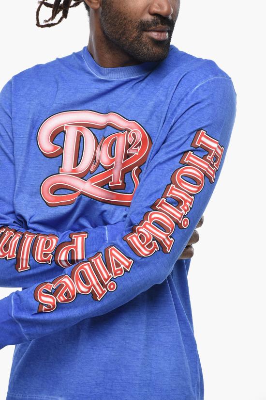  디스퀘어드2 긴팔 티셔츠 S71GD1388S22507485 Blue - DSQUARED2