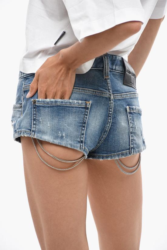  디스퀘어드2 데님 숏팬츠 S72MU0508S30872470 Blue - DSQUARED2