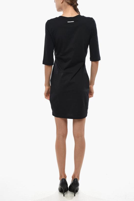  디스퀘어드2 미디 원피스 S75CV0837S24662900 Black - DSQUARED2