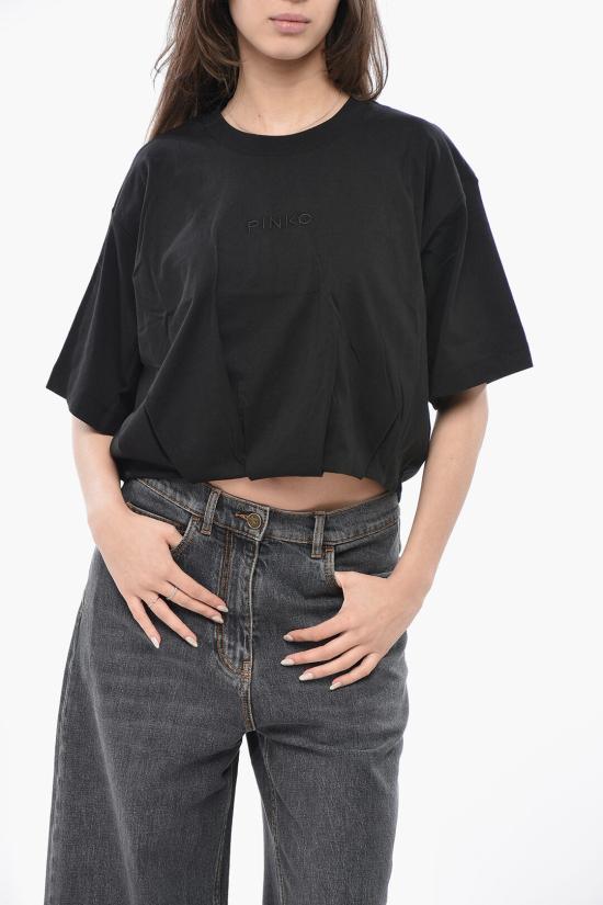  핑코 반팔 티셔츠 104257A2F8 Z99 Black