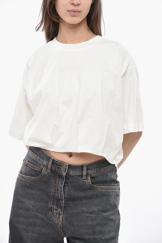  핑코 반팔 티셔츠 104257A2F8 Z05 White