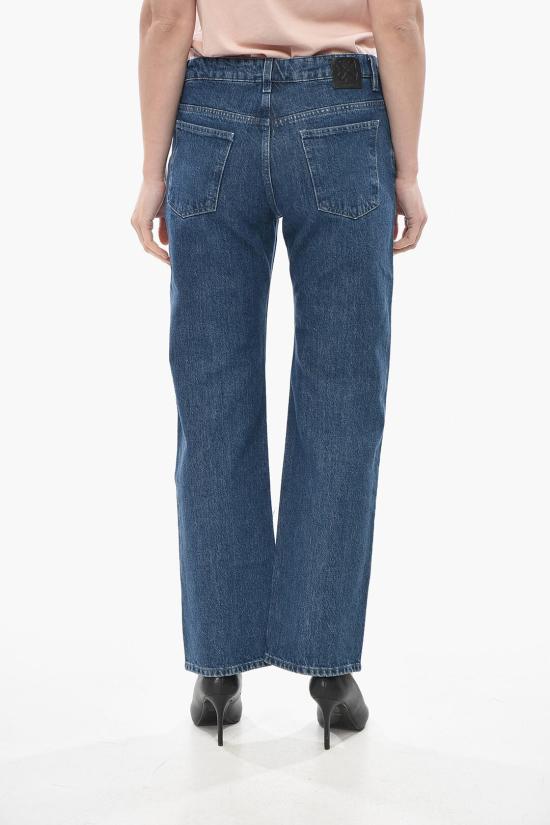  오프화이트 데님 팬츠 OWYA059F23 DEN001 4700 Blue - OFF WHITE